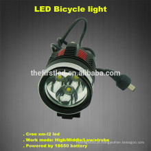 Jexree 1800 Lumen 6400mah 3xCREE XM-L2 Luz da bicicleta da bicicleta do diodo emissor de luz